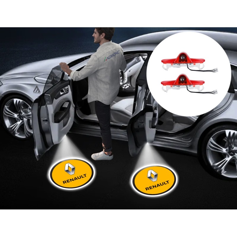 Renault Wired Car Door Logo Projector Lights