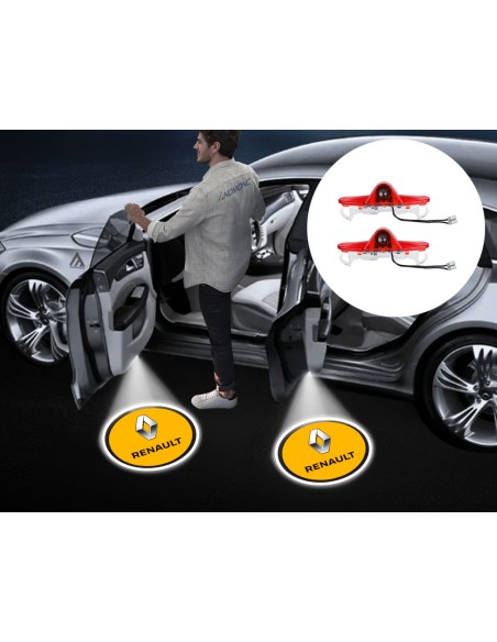 Renault Wired Car Door Logo Projector Lights