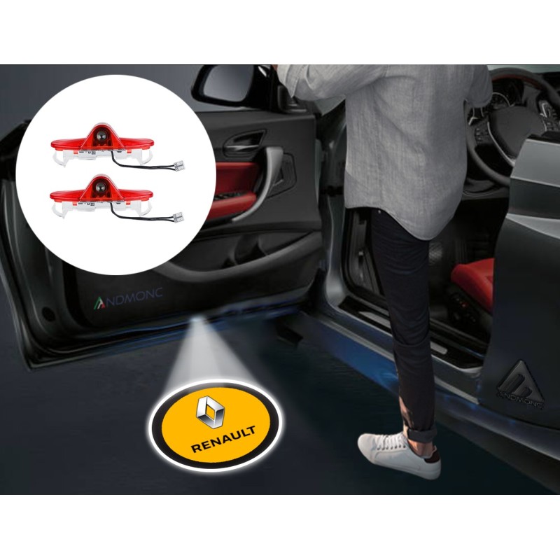 Renault Wired Car Door Logo Projector Lights