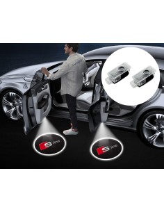 Audi S-line Wired Car Door Logo Projector Lights 2
