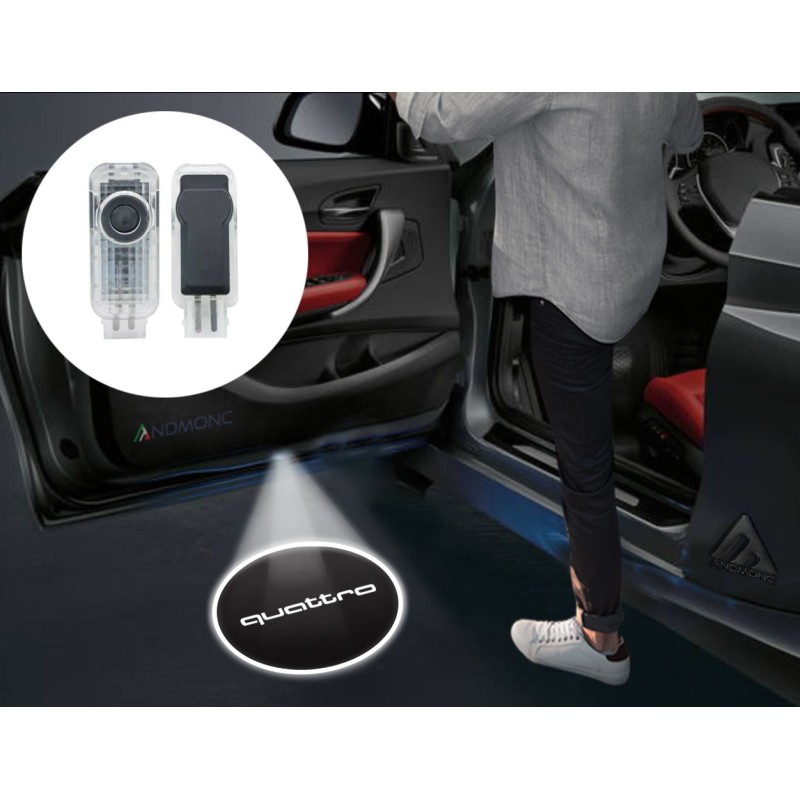 Audi Quattro Wired Car Door Logo Projector Lights