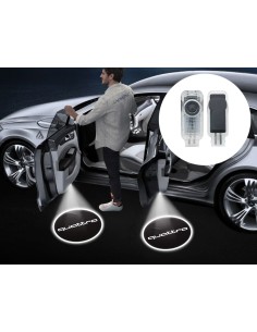 Audi Quattro Wired Car Door Logo Projector Lights 2