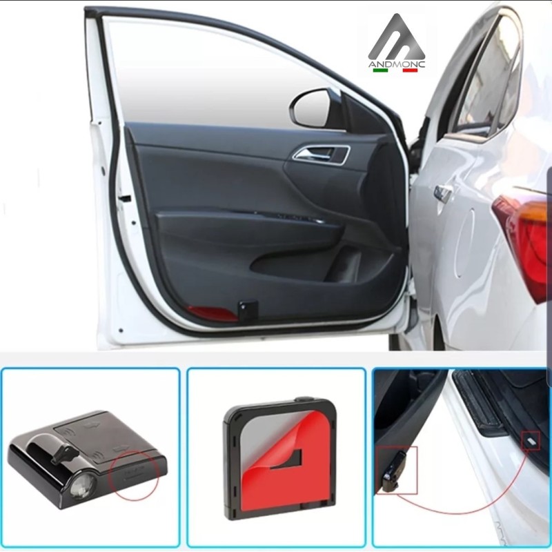 Abarth Wireless Car Door Logo Projector Lights