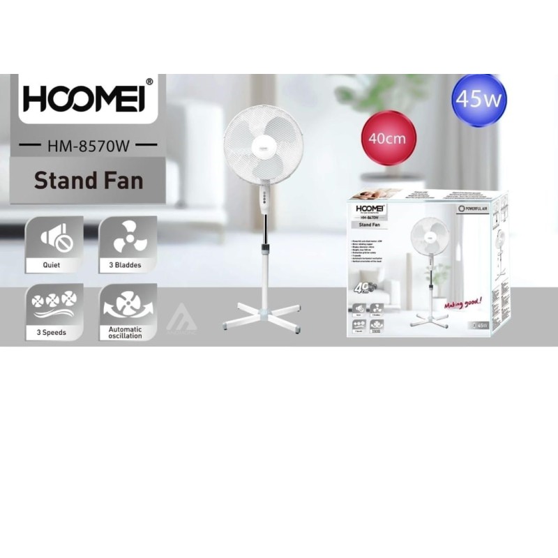 HM-8670W Pedestal Fan – 45 W