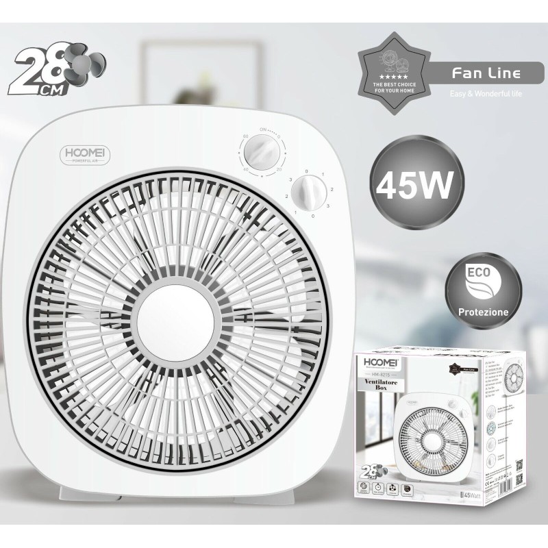 HM-8215 Fan – 45 W, 28 cm