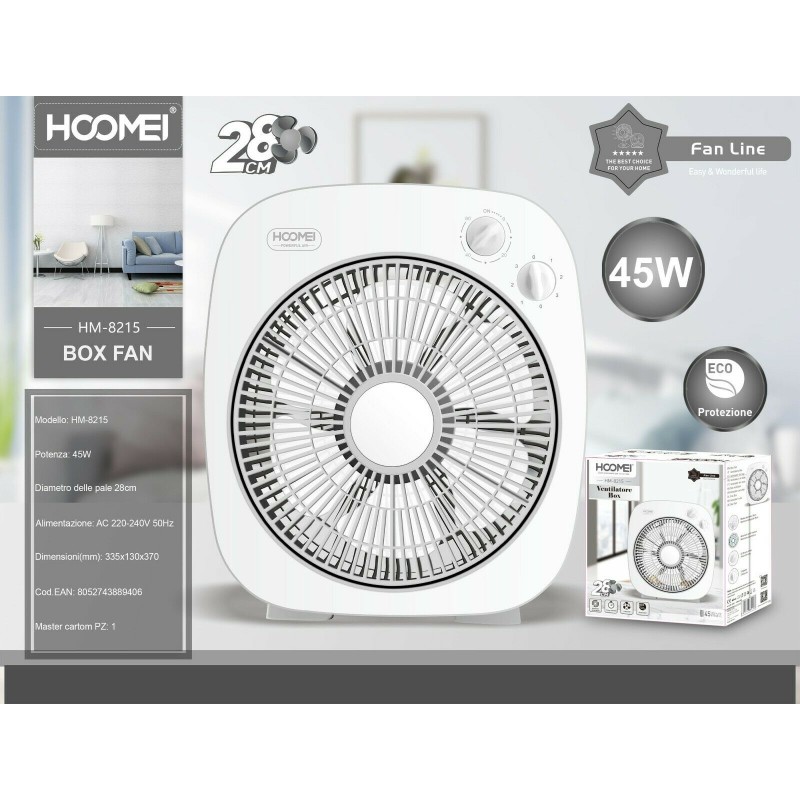 HM-8215 Fan – 45 W, 28 cm