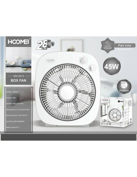 HM-8215 Fan – 45 W, 28 cm