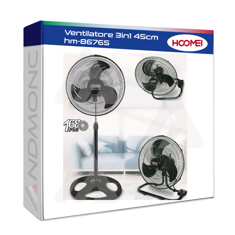 HM-8676S 3-in-1 Fan – 45 cm