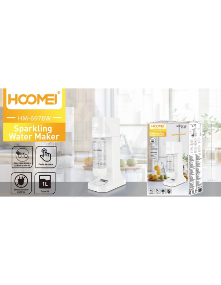 HM-6978W Sparkling Water Maker – 1 L
