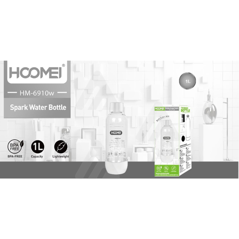 HM-6910W Sparkling Water Maker Bottle – 1 L