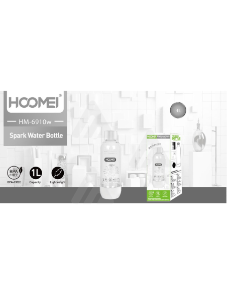 HM-6910W Sparkling Water Maker Bottle – 1 L