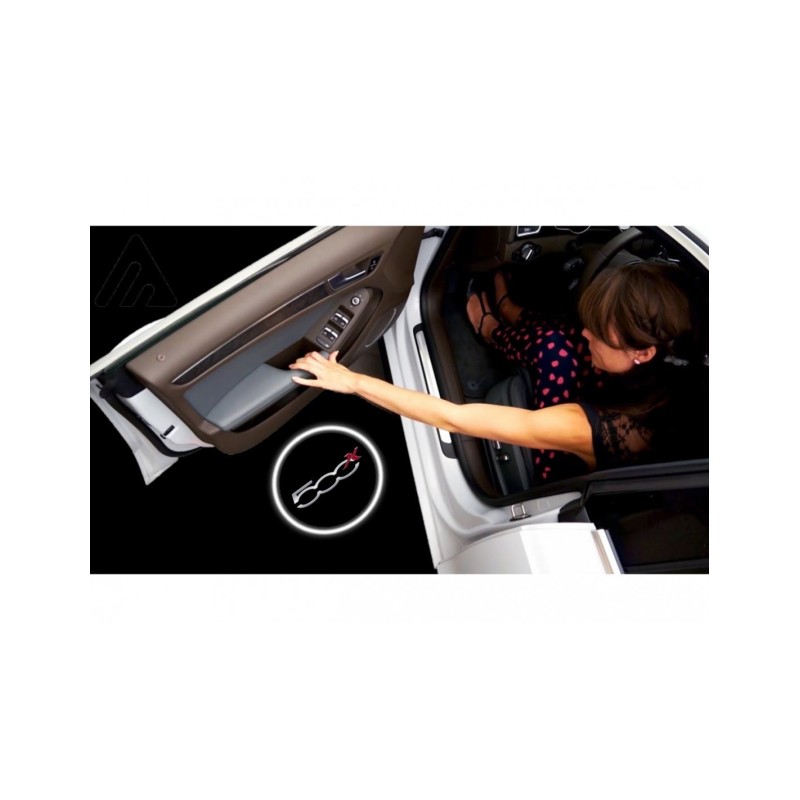 Fiat 500X Wired Car Door Logo Projector Lights