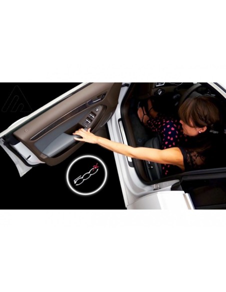 Fiat 500X Wired Car Door Logo Projector Lights