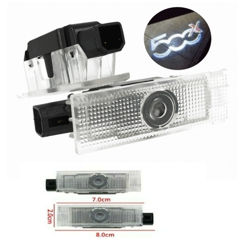 Fiat 500X Wired Car Door Logo Projector Lights