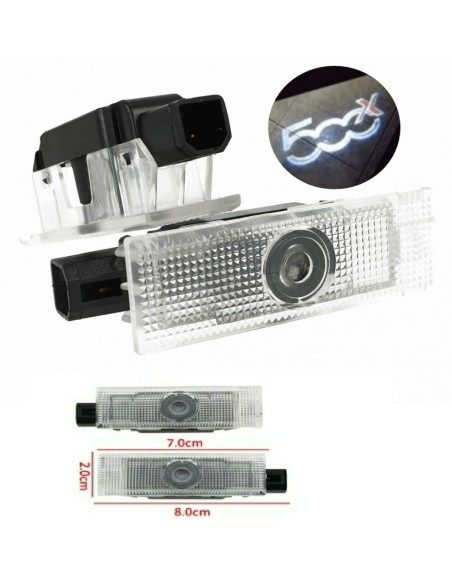 Fiat 500X Wired Car Door Logo Projector Lights