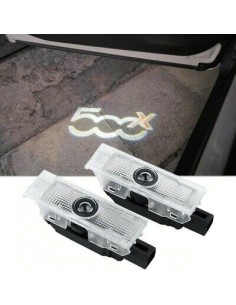 Fiat 500X Wired Car Door Logo Projector Lights 2