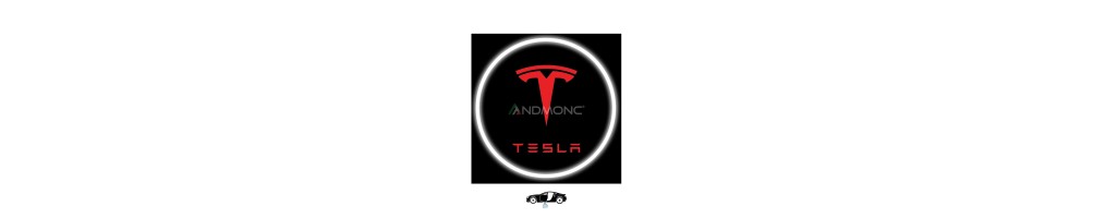 Tesla Car Door Logo Projector Lights | Andmonc