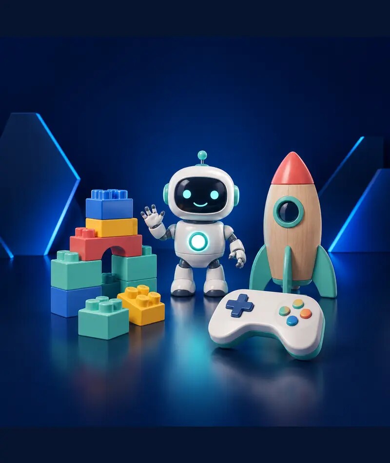Giochi e giocattoli in stile 3D