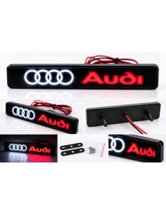 LED Grille Emblem for Audi – 16 × 2.5 cm, 1 Piece