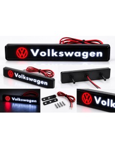 LED Grille Emblem for Volkswagen – 16 × 2.5 cm, 1 Piece