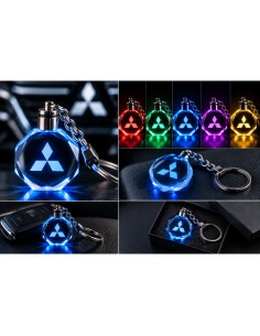 Mitsubishi Multicolour LED Keyring – Crystal Effect