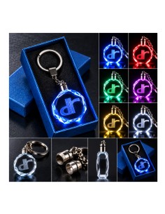 DR Automobiles Multicolour LED Keyring – Crystal Effect